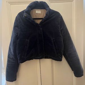 Jackson Rowe Corduroy Bomber Jacket, Navy Sz L